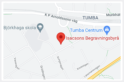 Begravningsbyrå Tumba- Isacsons Begravningsbyrå Tumba - Begravningar Tumba - Karta - 1