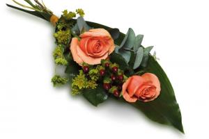 Blommor till begravning Tumba - Kondoleansblommor - handbukett-14